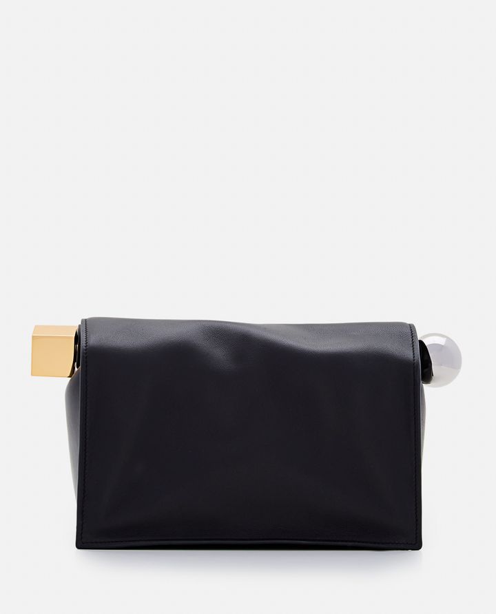 Jacquemus - LA POCHETTE ROND CARRE BORSA IN PELLE_4