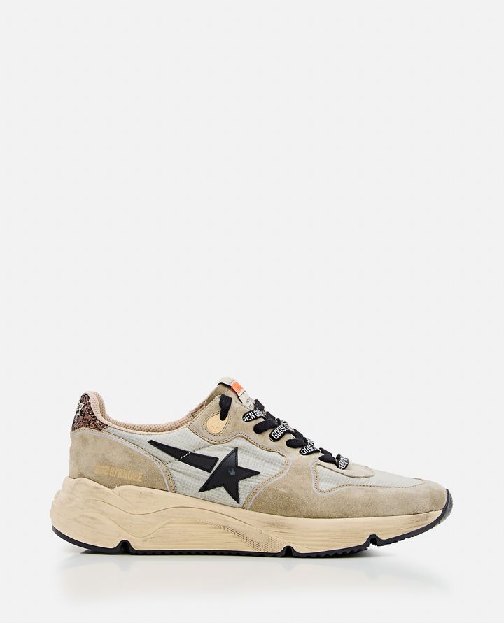 Golden Goose - RUNNING SUEDE AND LEATHER SNEAKERS_1