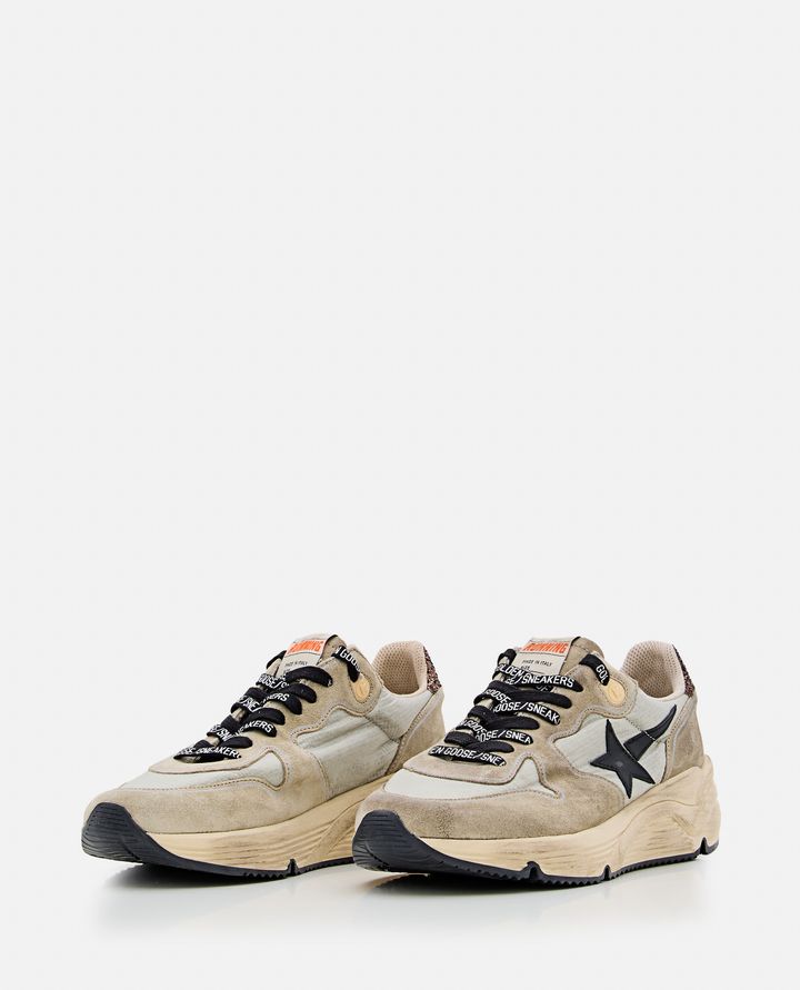 Golden Goose - RUNNING SUEDE AND LEATHER SNEAKERS_2