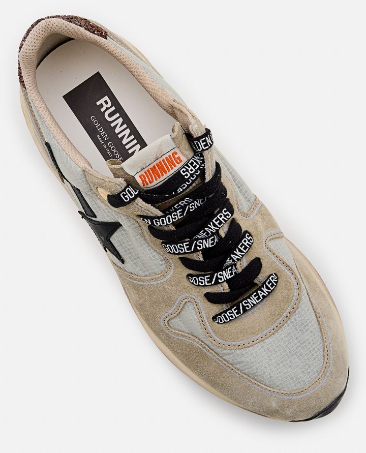 Golden Goose - RUNNING SUEDE AND LEATHER SNEAKERS_4