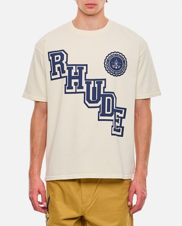 Rhude - RHUDE COLLEGIATE CREST TEE_1