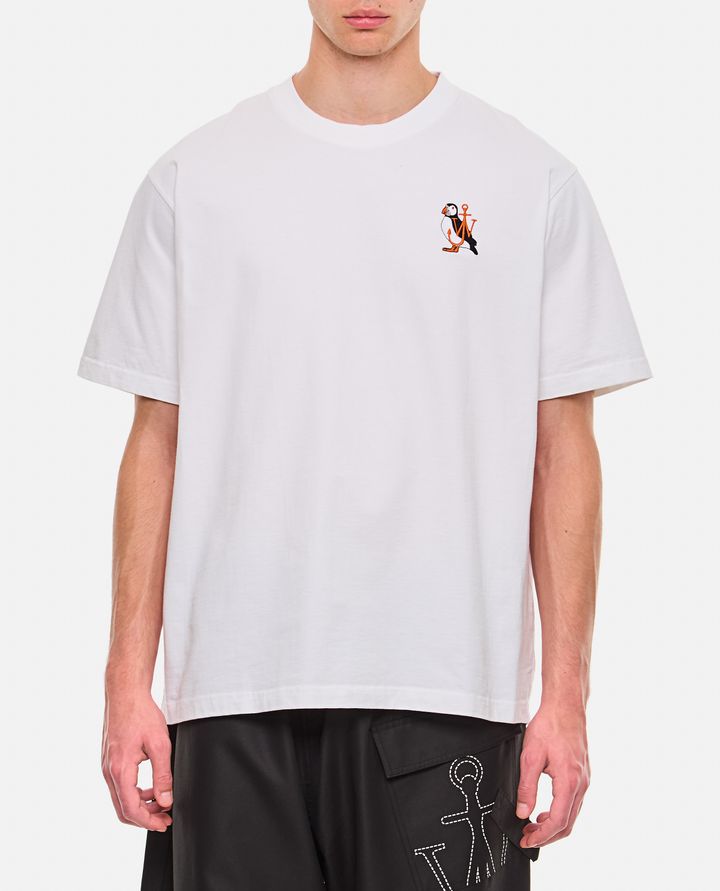 JW Anderson - PUFFIN EMBROIDERY T-SHIRT_1