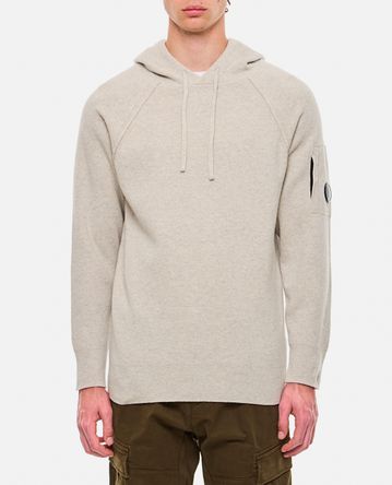 C.P. Company - LAMBSWOOL GRS WAFFLE HOODED KNIT