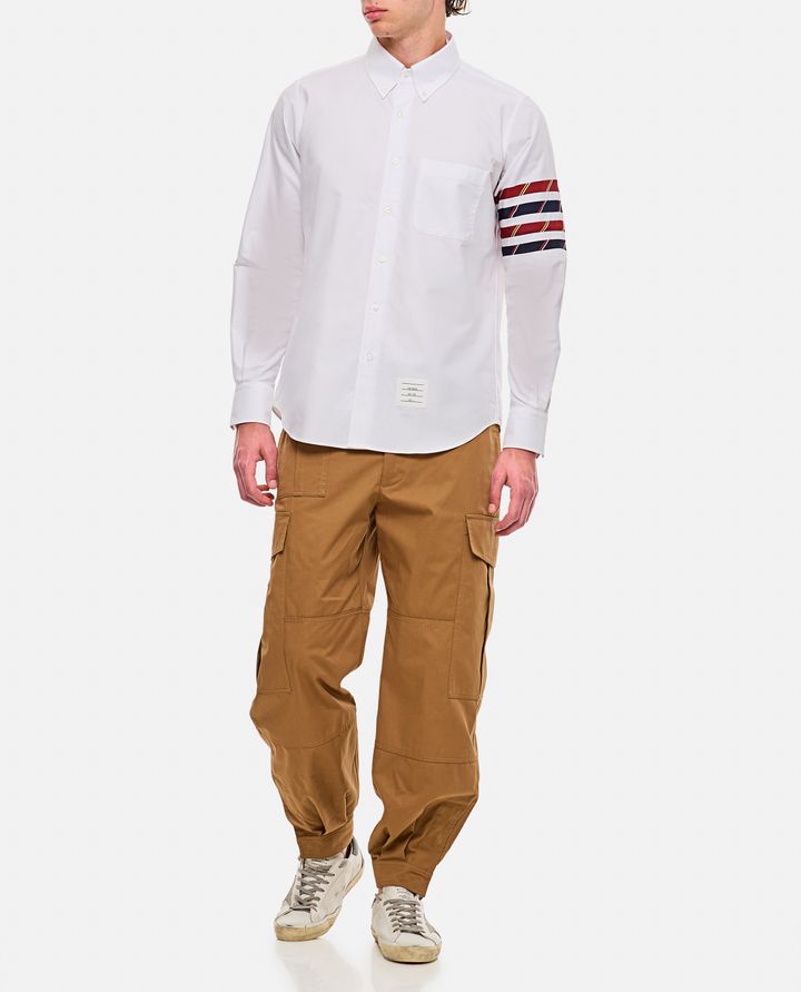 Thom Browne - 4BAR CAMICIA COTONE E SETA_2