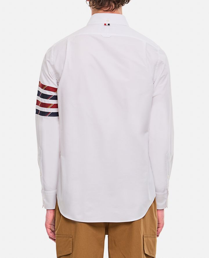 Thom Browne - 4BAR SILK AND COTTON SHIRT_3