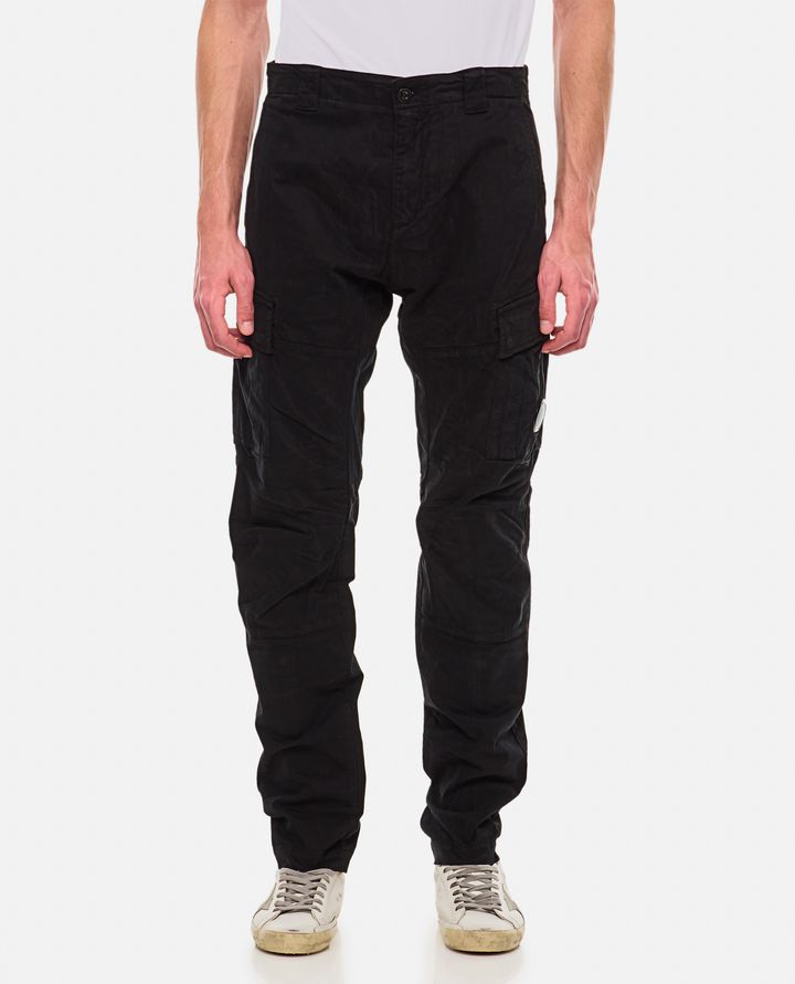 C.P. Company - STRETCH SATEEN ERGONOMIC LENS DOUBLE CARGO PANTS_1