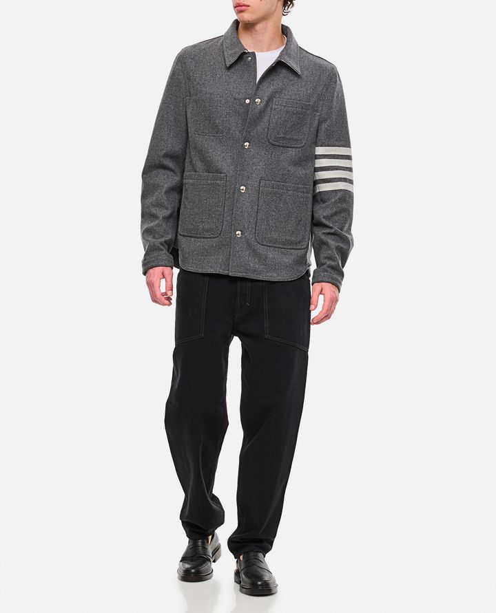 Thom Browne - 4 BAR UTILITY PATCH POCKET JACKET_2