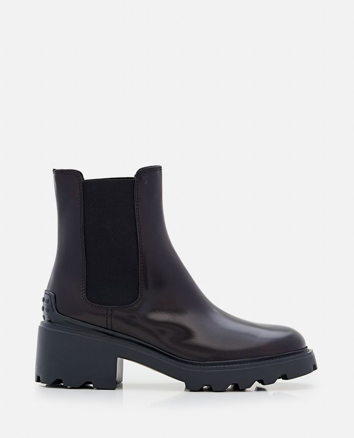 Tod's - PATENT LEATHER PLATFORM CHELSEA BOOTS_2