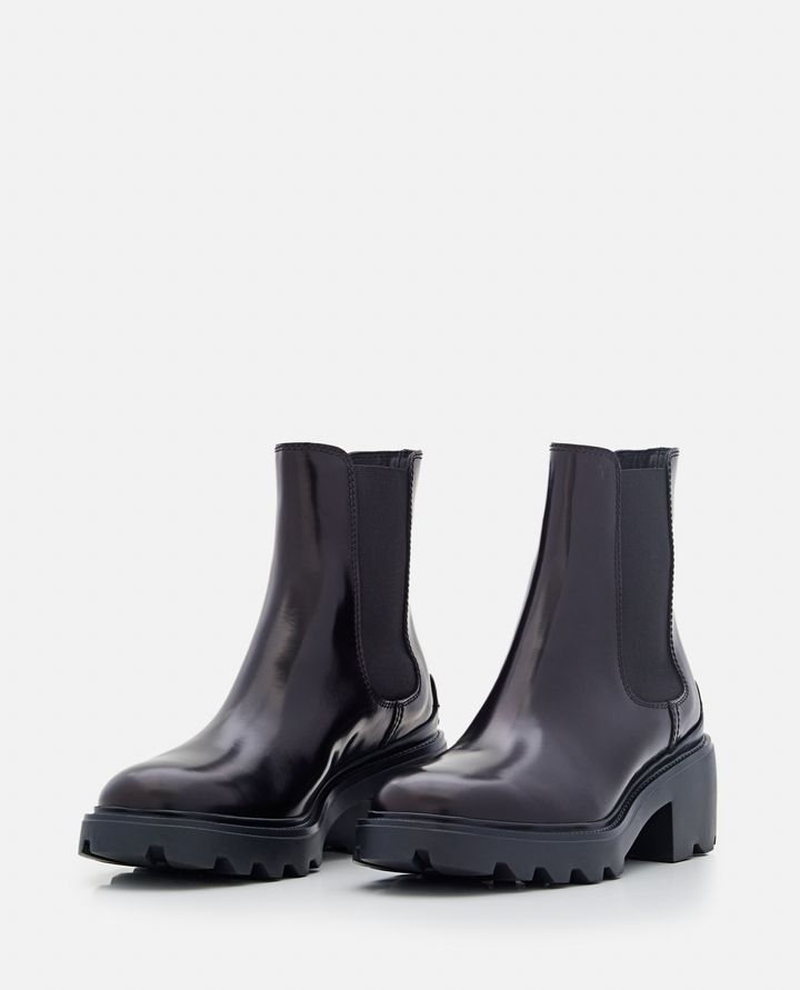 Tod's - PATENT LEATHER PLATFORM CHELSEA BOOTS_5
