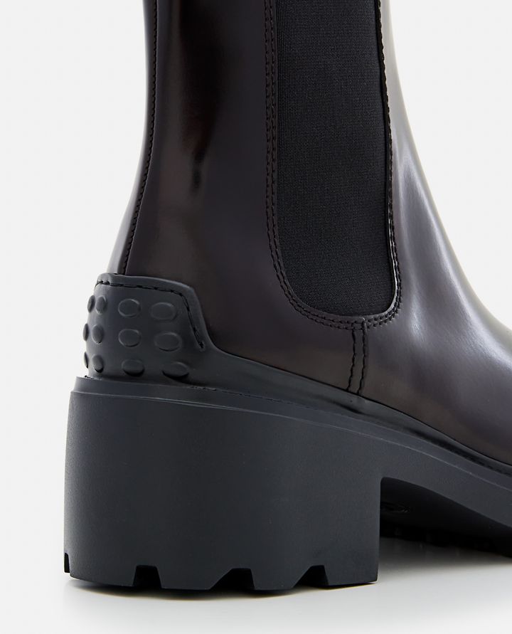Tod's - PATENT LEATHER PLATFORM CHELSEA BOOTS_8