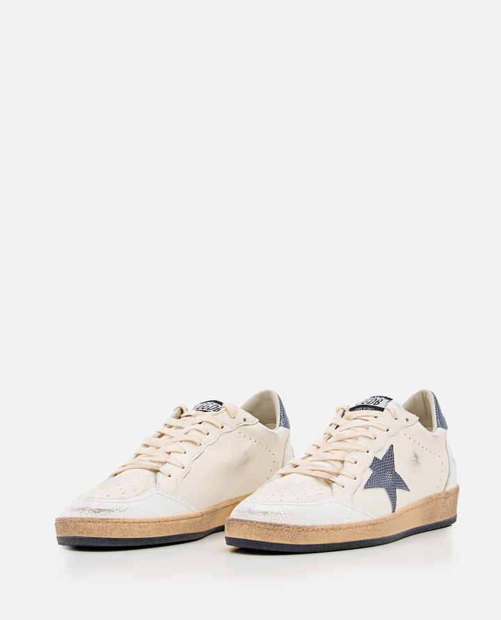 Golden Goose - BALLSTAR NAPPA UPPER CRACK TOE AND SPUR LI ZARD PRINTED STAR AND HEEL_2