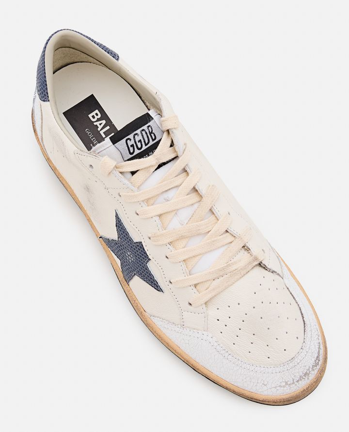 Golden Goose - BALLSTAR NAPPA UPPER CRACK TOE AND SPUR LI ZARD PRINTED STAR AND HEEL_4