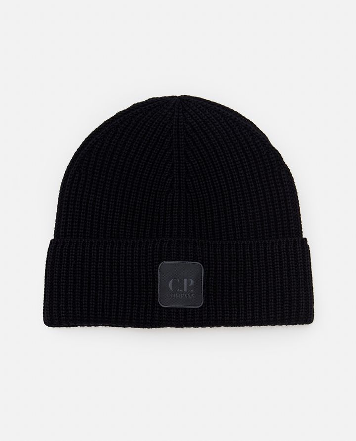 METROPOLIS SERIES EXTRA FINE MERINO WOOL LOGO BEANIE for Men - C.P ...