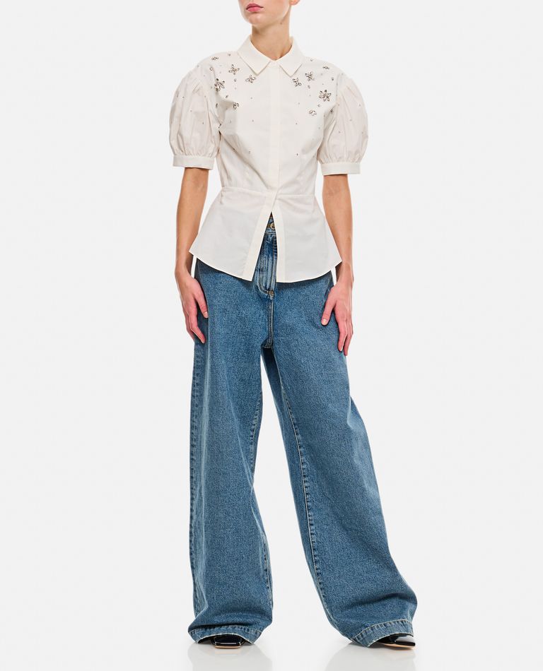デニム・ジーパン THE ATTICO Women Denim Pants 237WCP113D063084 GREY The Attico Outlet: cargo jeans in denim - Grey | The Attico