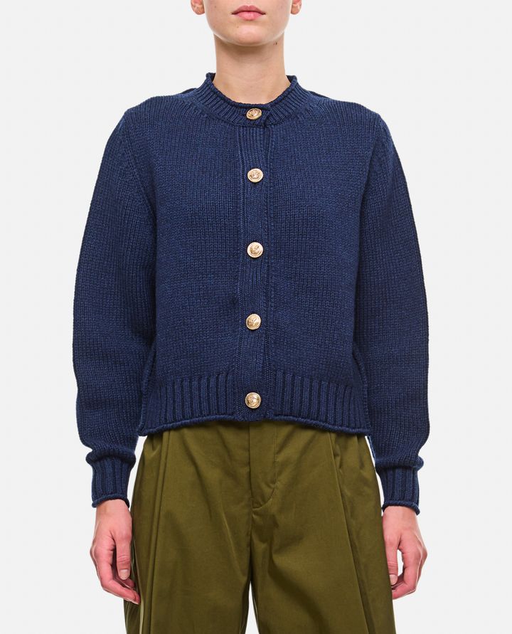 Barrie - CASHMERE CREWNECK CARDIGAN_1