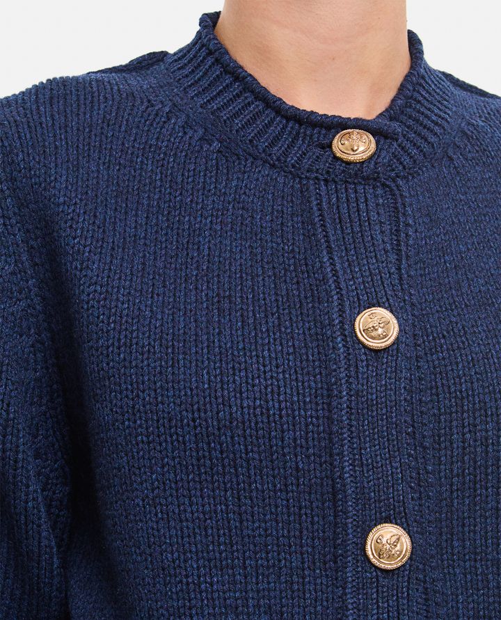 Barrie - CASHMERE CREWNECK CARDIGAN_4