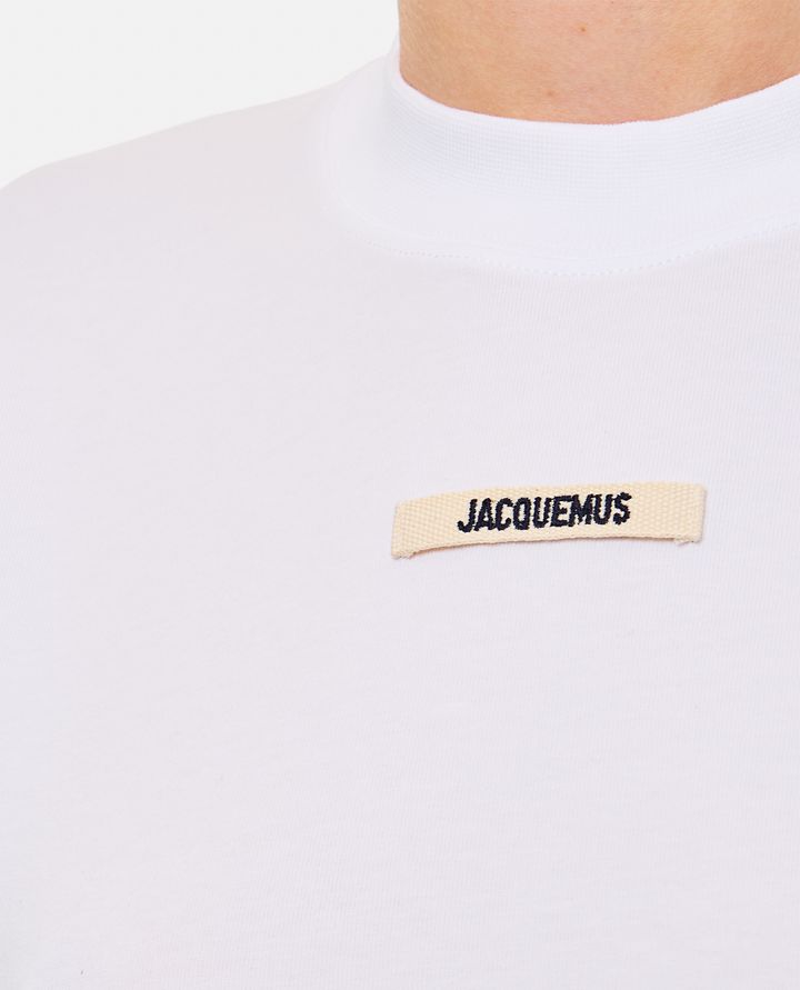 Jacquemus - ROUN NECK COTTON LOGO T-SHIRT_4