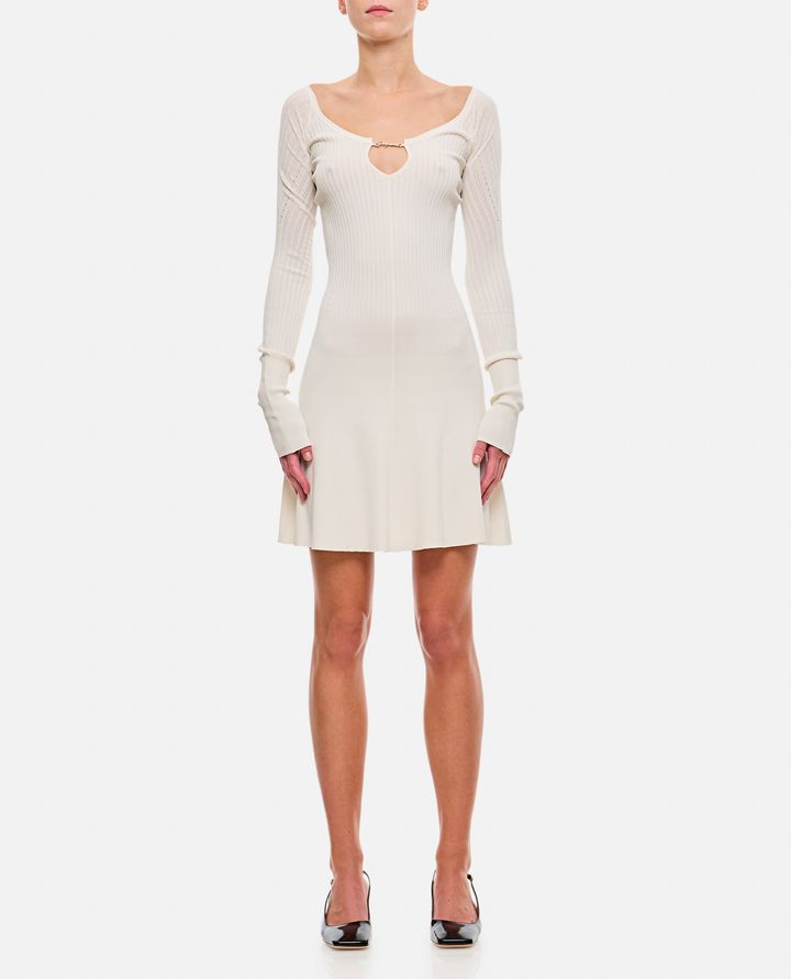 Jacquemus - LA MINI ROBE PRALU VISCOSE SHORT DRESS_1