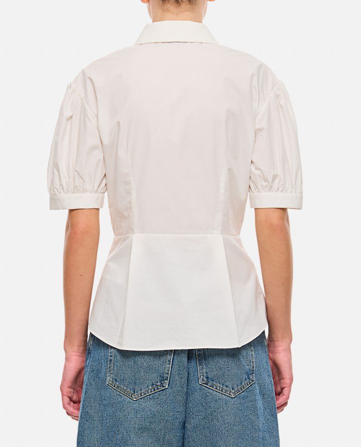 Self-Portrait - WHITE COTTON EMBELLISHED TOP_3