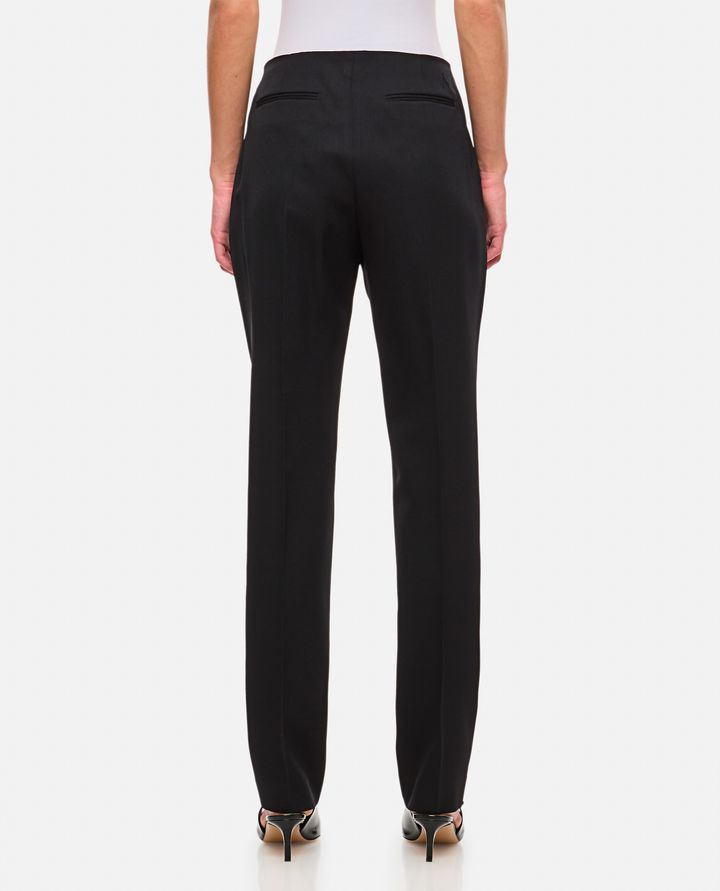 The Attico - WOOL GABARDINE STRAIGHT PANTS_3