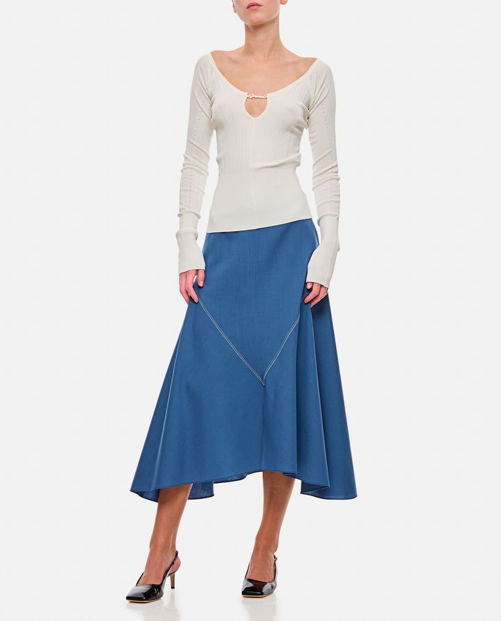 Marni - A-LINE WOOL MIDI SKIRT_2