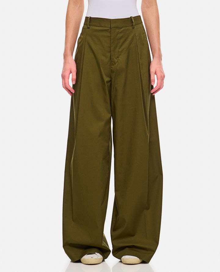 Frame - PLEATED WIDE LEG PANT_1