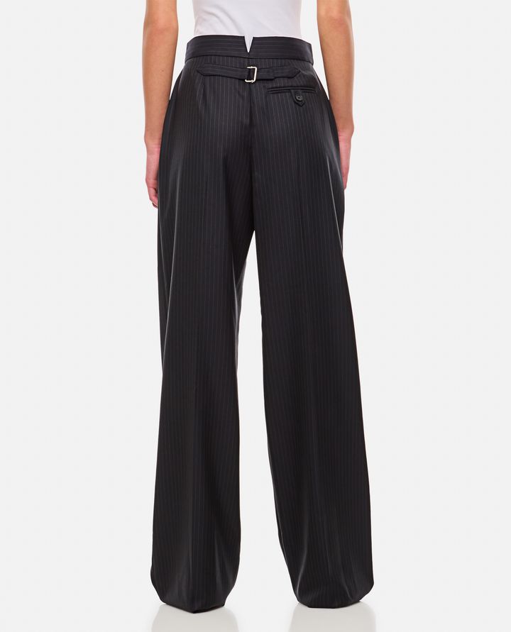 Alexander McQueen - WOOL PINSTRIPE PANTS_3