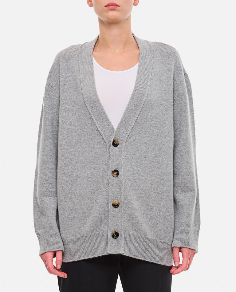 Bottega Veneta Cashmere Cardigan In Gray