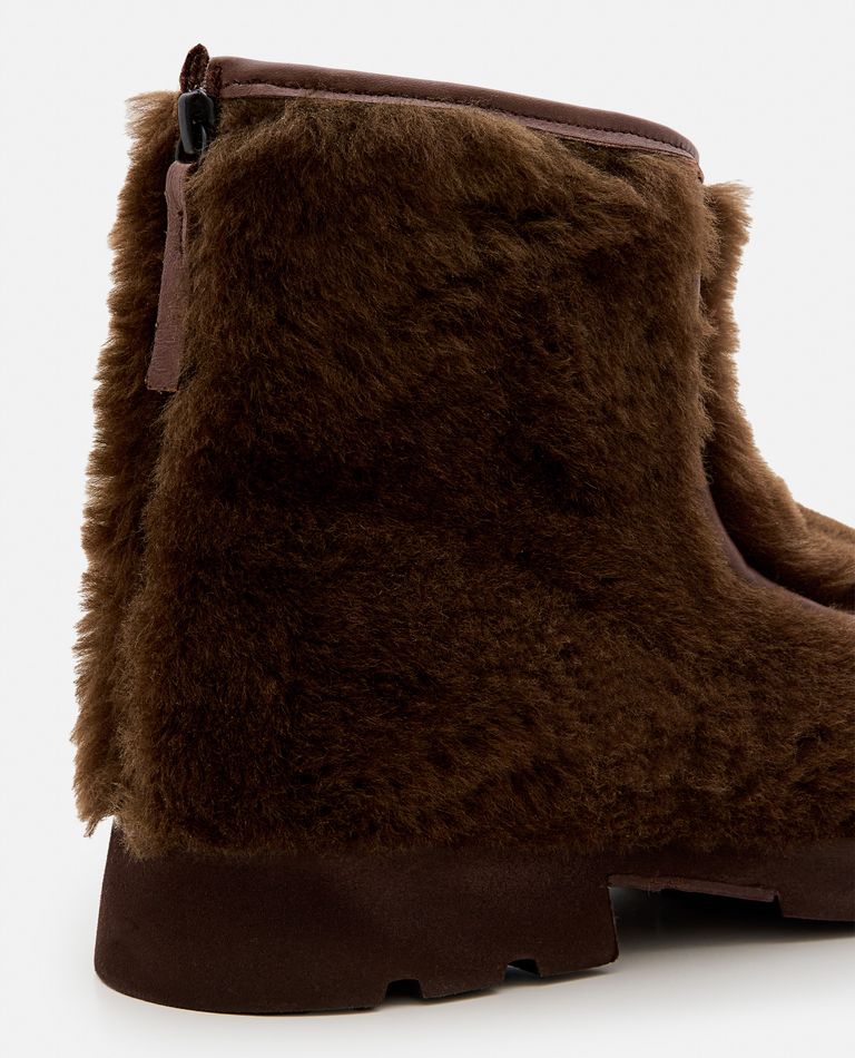 HEREU Brown Armenta Low Zipped Boots HEREU