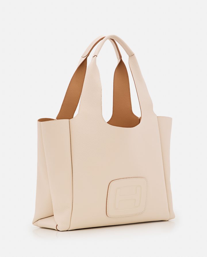 Hogan - MEDIUM H EMBOSSED LEATHER SHOPPING BAG_2