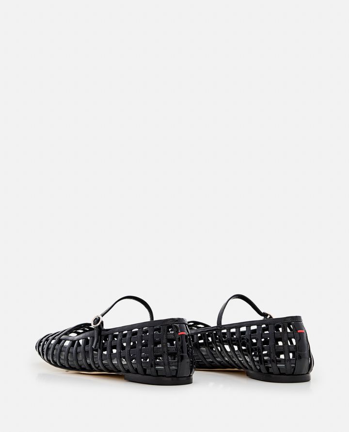 Aeyde - UMA CAGED PATENT LEATHER BALLET FLAT_3