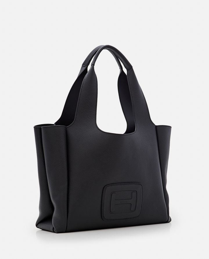 Hogan - MEDIUM H EMBOSSED LEATHER SHOPPING BAG_2