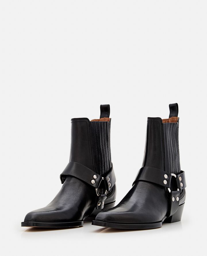 Paris Texas - HELENA SHINY VINTAGE LEATHER ANKLE BOOTS_2