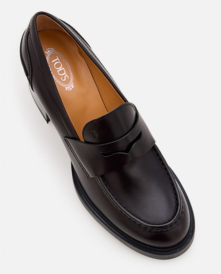 Tod's - 65MM T CHAIN HEELED LOAFER_4