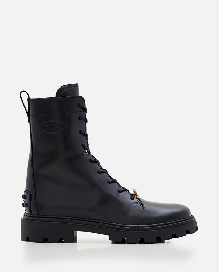 Tod's - LEATHER COMBAT BOOTS_1