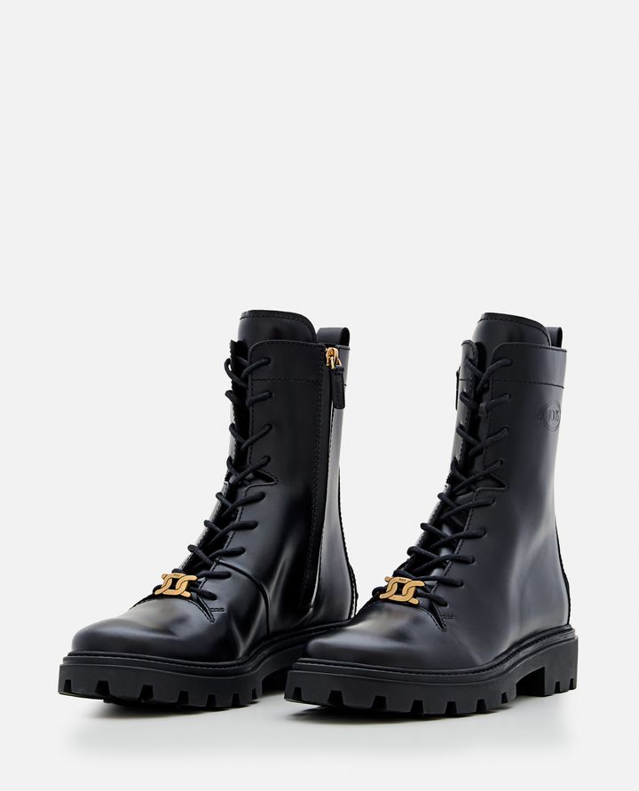 Tod's - LEATHER COMBAT BOOTS_2