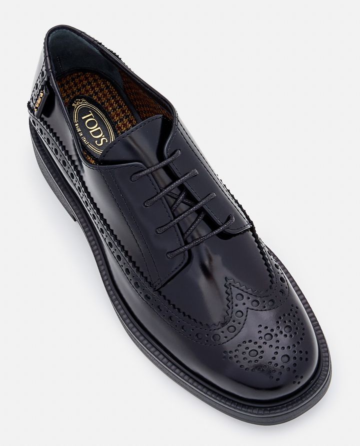 Tod's - LEATHER LACED-UP SHOES_4