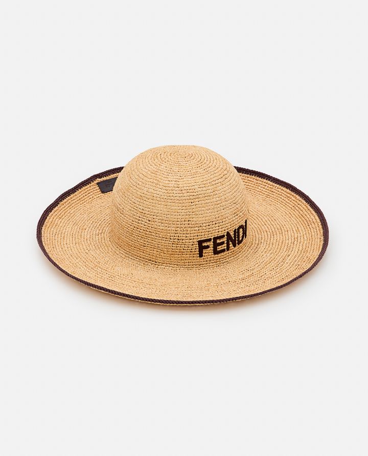 Fendi - FENDI LOGO RAFFIA CAPPELLO_1