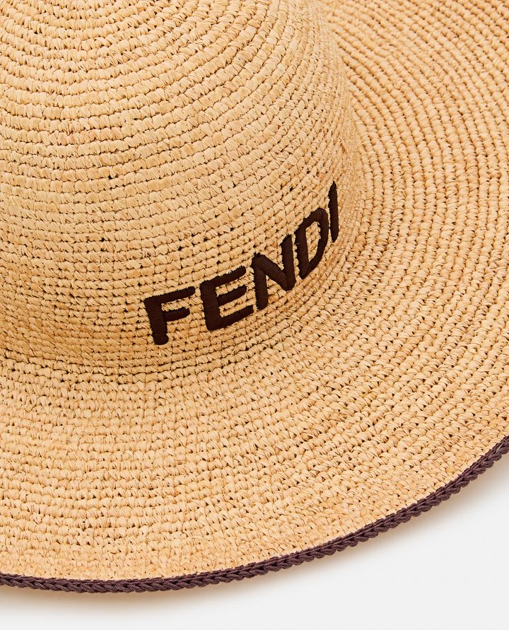 Fendi - FENDI LOGO RAFFIA CAPPELLO_2