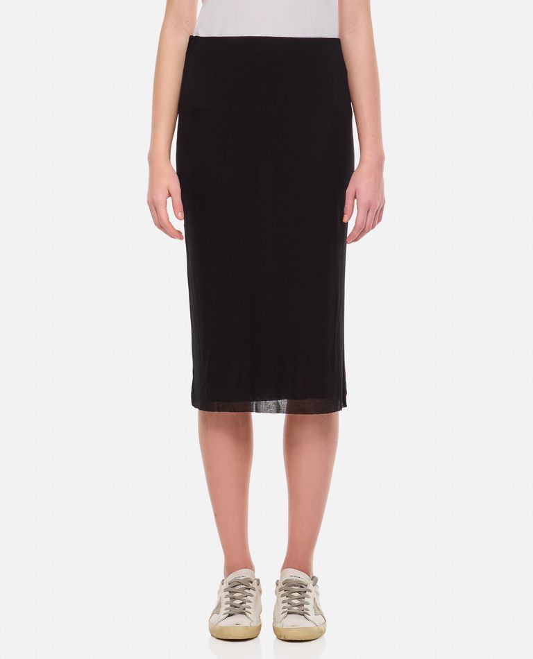 Shop Khaite Leema Midi Skirt In Black