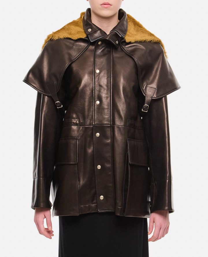 Durazzi Milano - PADDED FIELD LEATHER JACKET_1