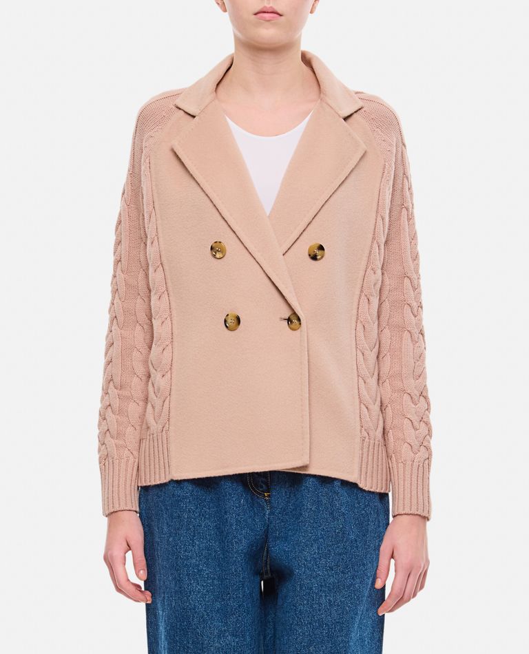 Shop Max Mara Micio Cardigan In Rose