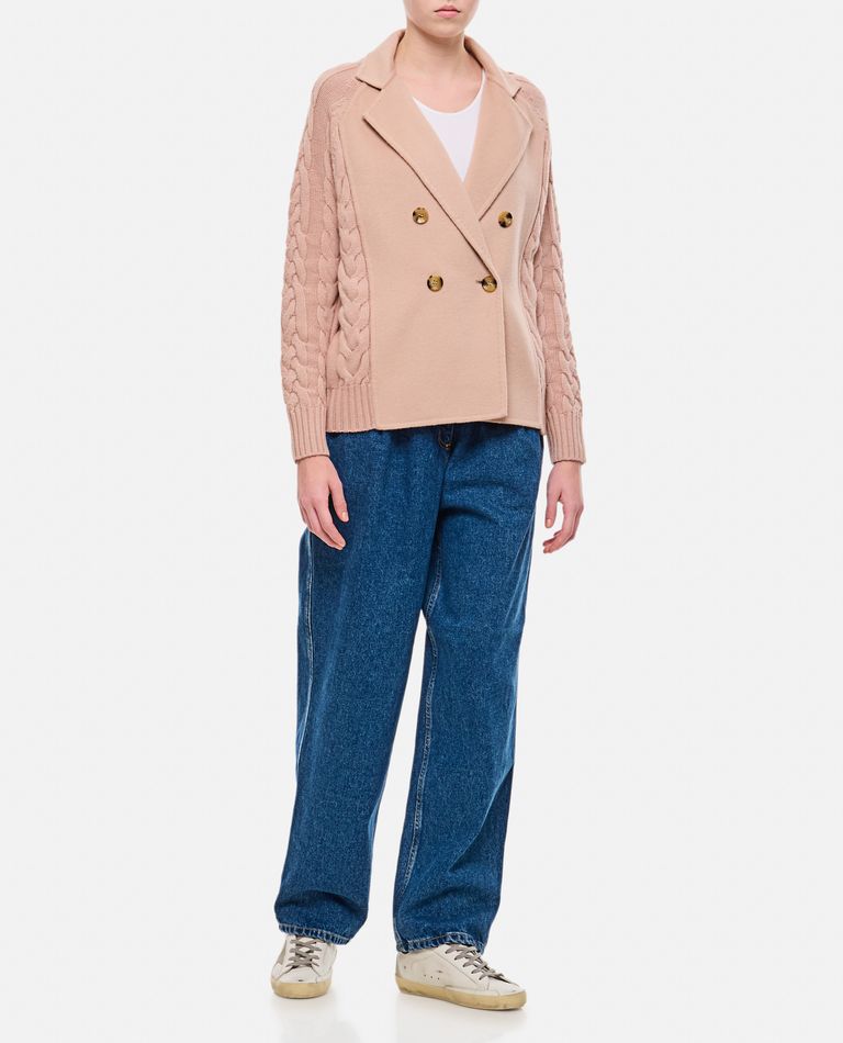 Shop Max Mara Micio Cardigan In Rose