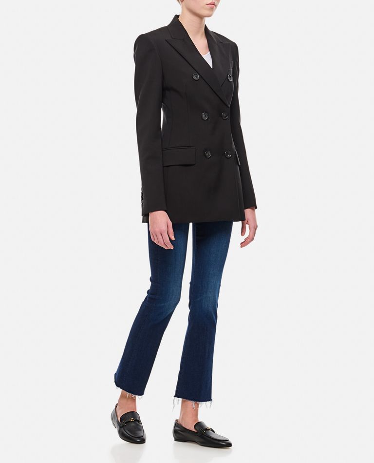 Shop Sportmax Adamo Double Breasted Blazer In Black