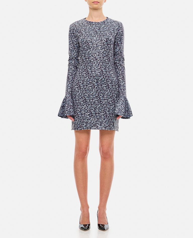 Rotate Birger Christensen Open-back Sequin Mini Dress In Multicolor