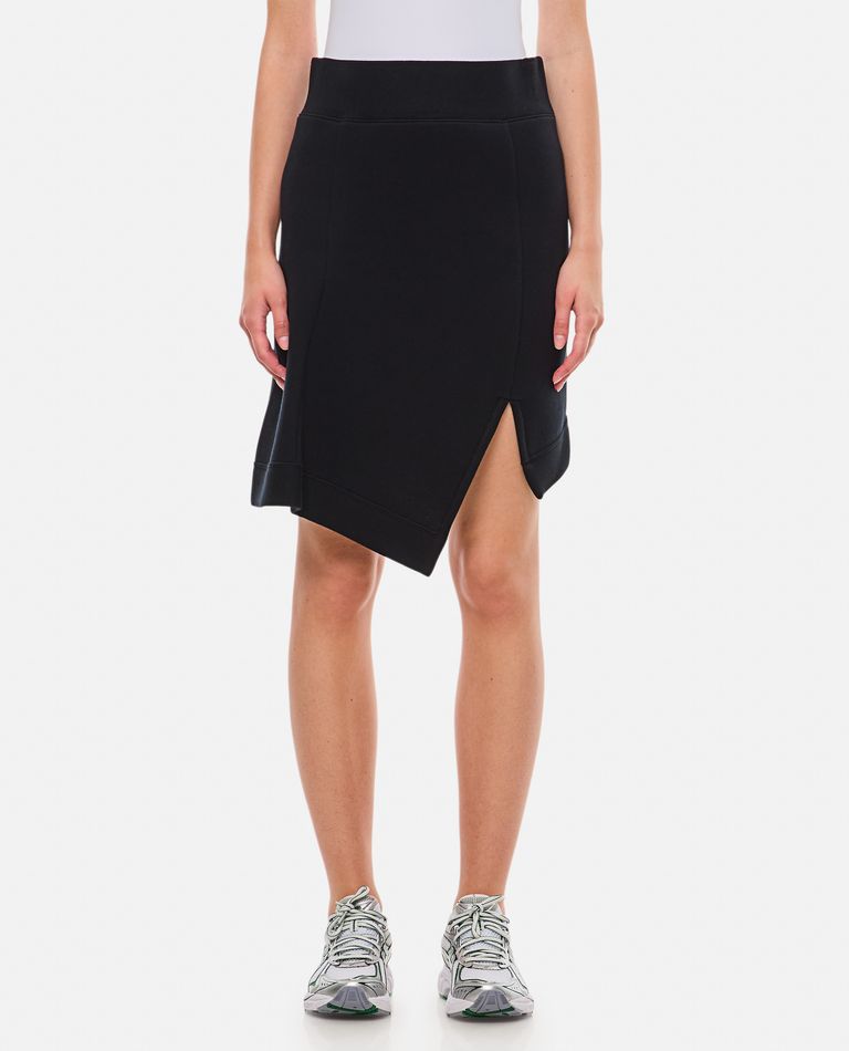 Sacai Sponge Sweat Skirt In Black