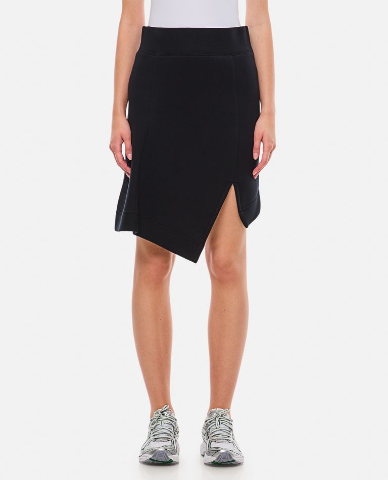 Shop Sacai Sponge Sweat Skirt In Black