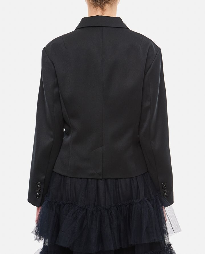 Simone Rocha - FITTED BUST DETAIL JACKET W/ EMBROIDERY DETAIL_3