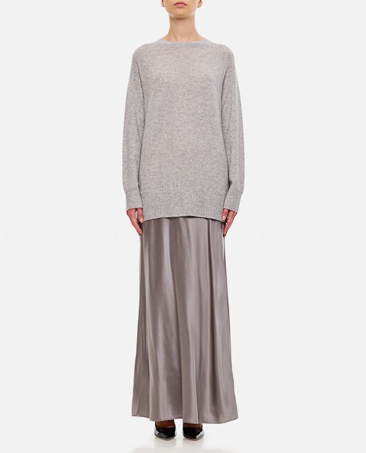 Christopher Esber - MONUMENT CASHMERE AND SILK LONG DRESS_1