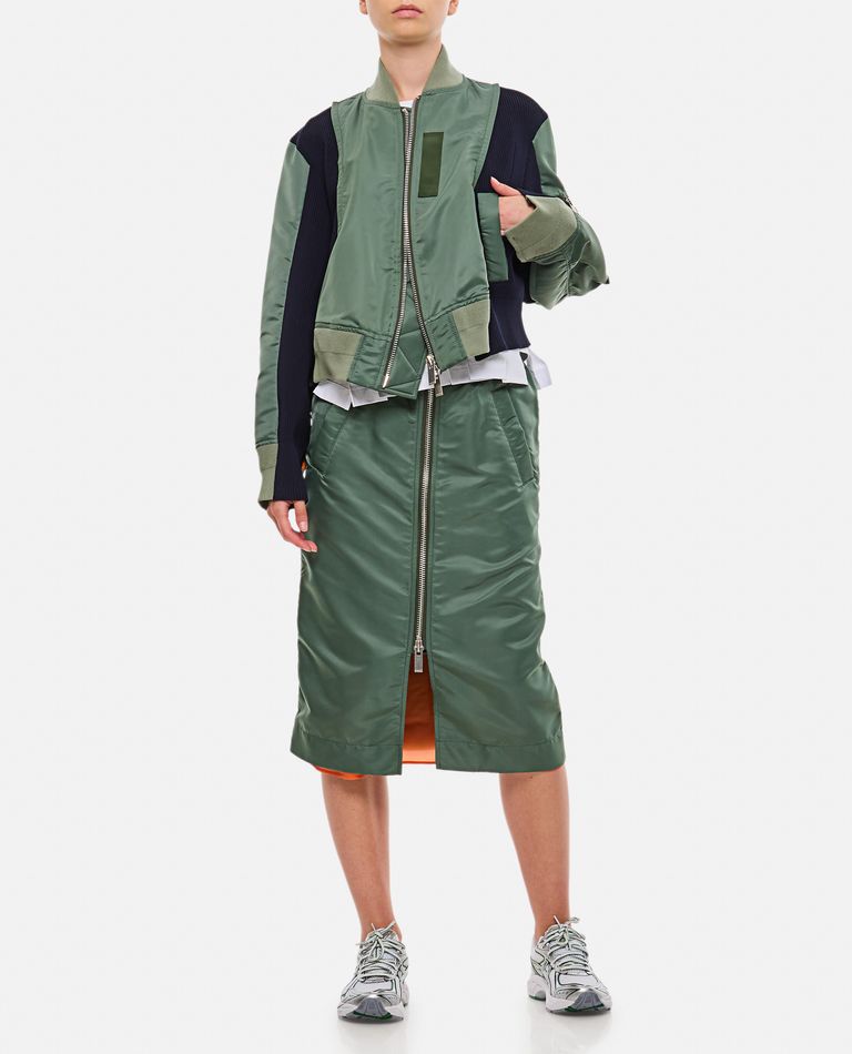 関税込【Sacai】NYLON TWILL X KNIT BLOUSON SACAI | NYLON TWILL KNIT BLOUSON
